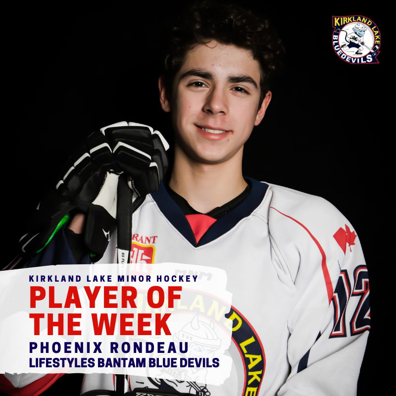 KLMHA - Player of the Week Phoenix 2 KLMHA - Player of the Week Phoenix 2